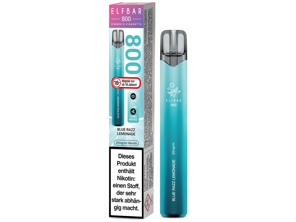 Elfbar 800 Einweg E-Zigarette - Blue Razz Lemonade 20 mg/ml