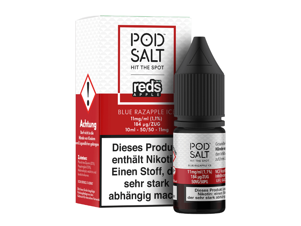 Pod Salt Fusion - Blue Razapple Ice - Nikotinsalz Liquid - 11 mg/ml