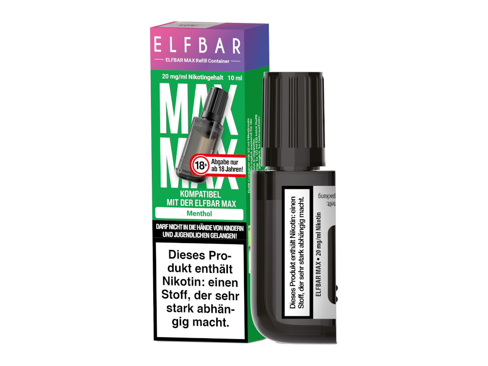 Elfbar - Max Refill Container - Prefilled - Menthol - 20 mg/ml