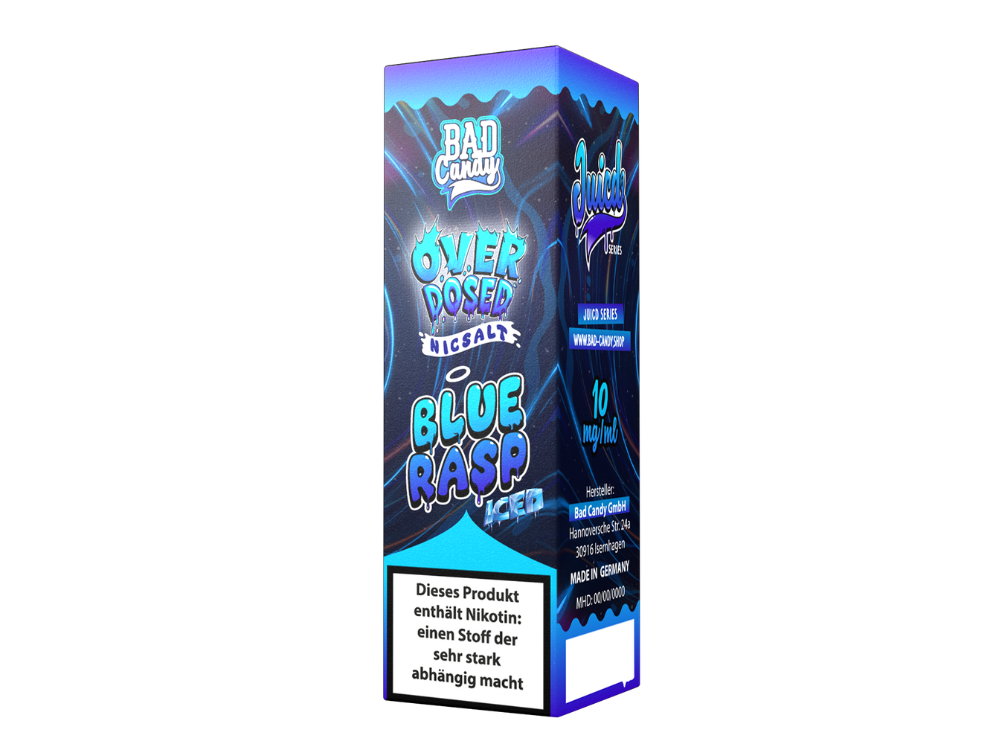 Bad Candy Liquids - Juicd - Nikotinsalz Liquid - Blue Rasp - 10 mg/ml