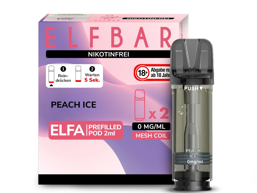 Elfbar Elfa Pod 20 mg/ml - Prefilled - Peach Ice