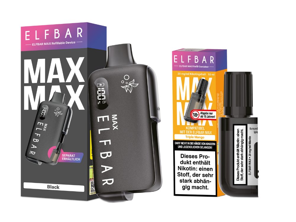 Elfbar Max Set inkl. Liquid Pod - black - Triple Mango