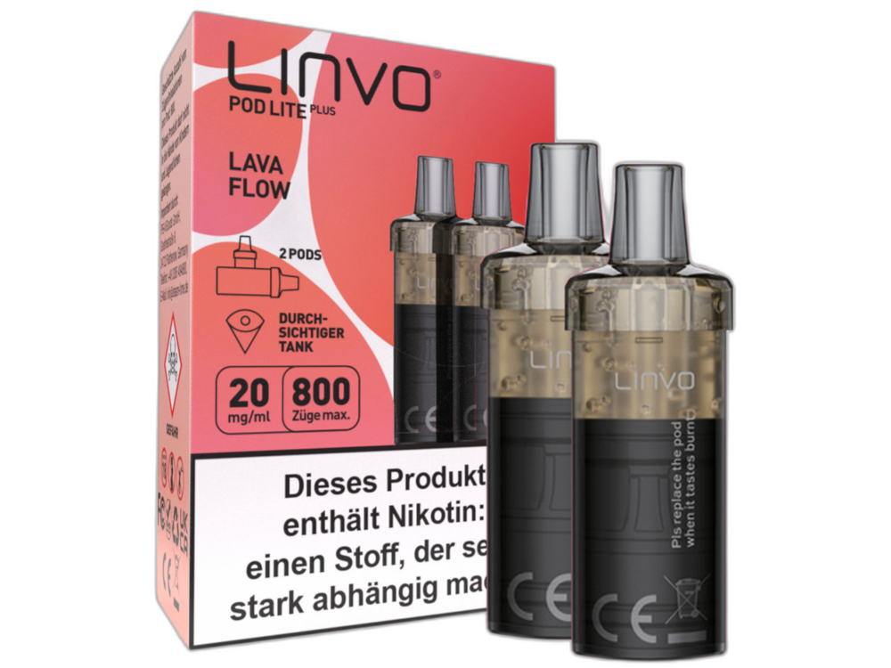 Linvo - Pod Lite Plus Cartridge 20 mg/ml - Prefilled - Lava Flow