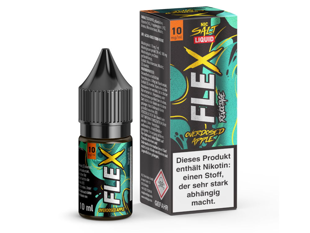 Revoltage - FLEX Nikotinsalz Liquid - Apple - 10 mg/ml