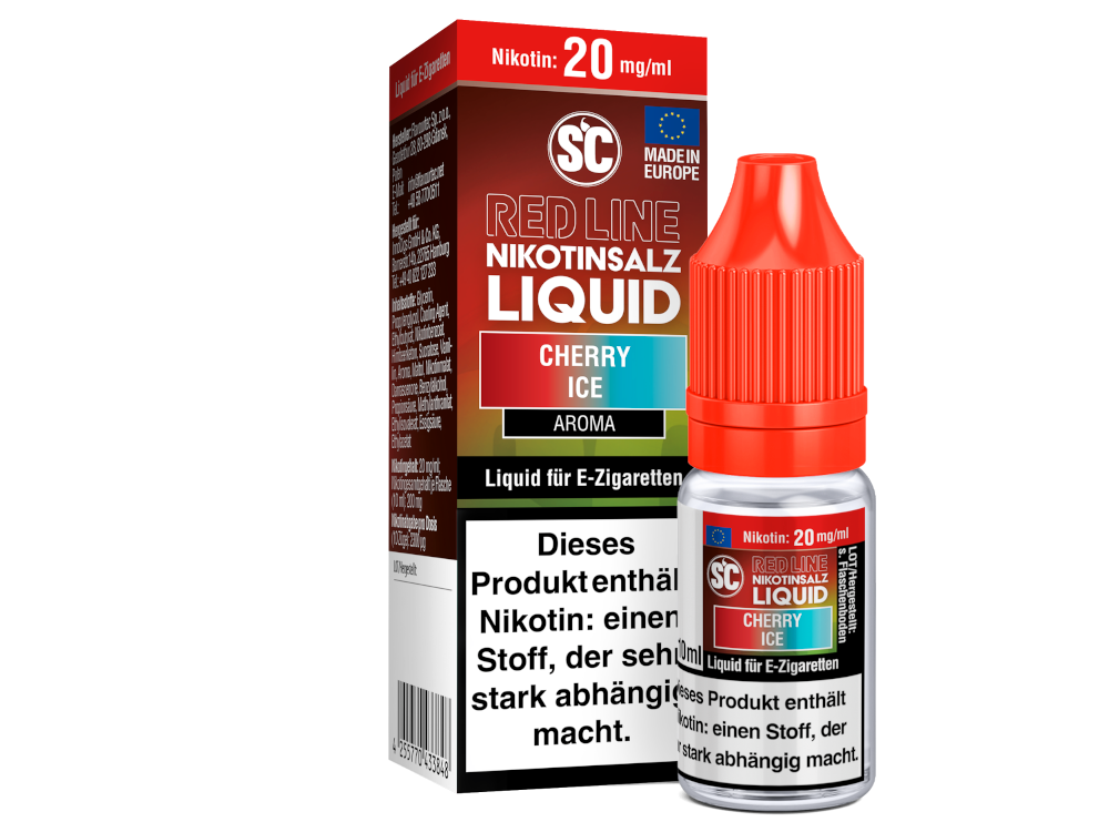 SC - Red Line - Cherry Ice - Nikotinsalz Liquid - 20 mg/ml