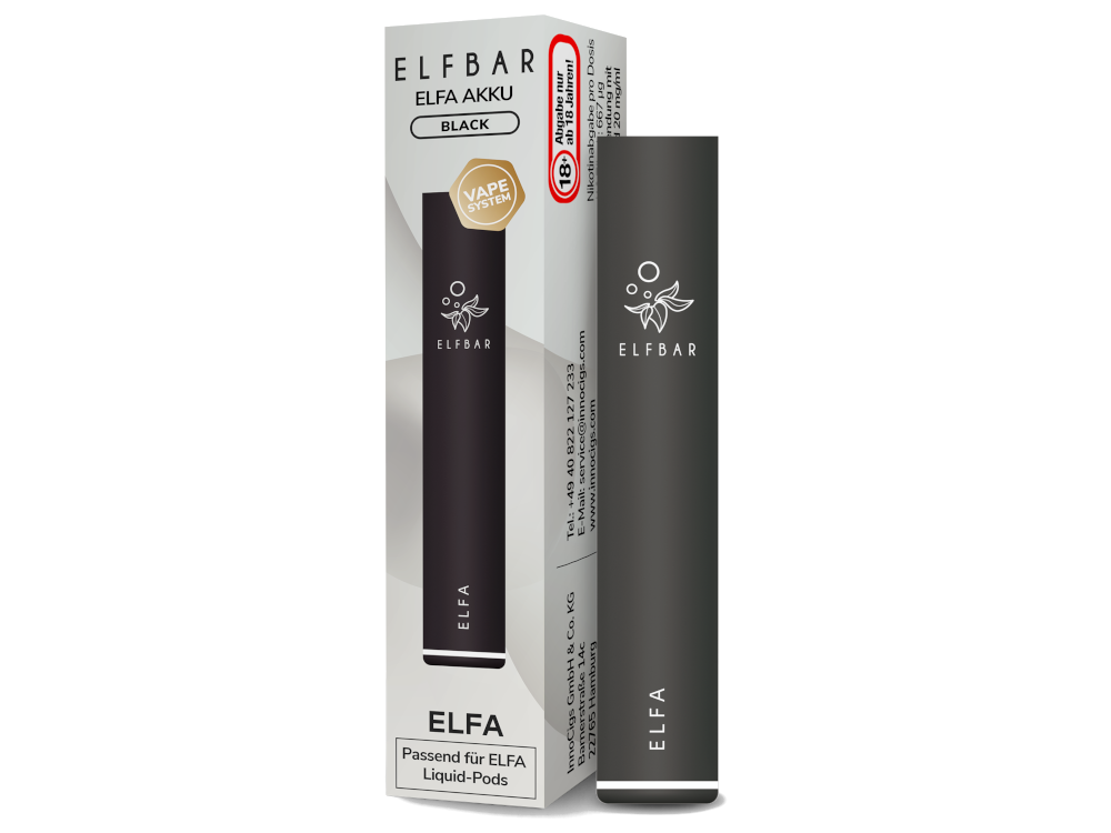 Elfbar - Elfa Akku 500 mAh - schwarz