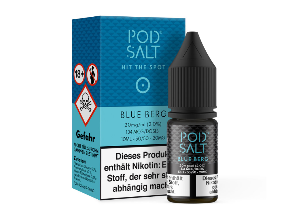 Pod Salt - Blue Berg - Nikotinsalz Liquid - 20 mg/ml