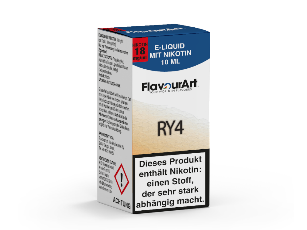 FlavourArt - E-Zigaretten Liquid - RY4 - 18 mg/ml