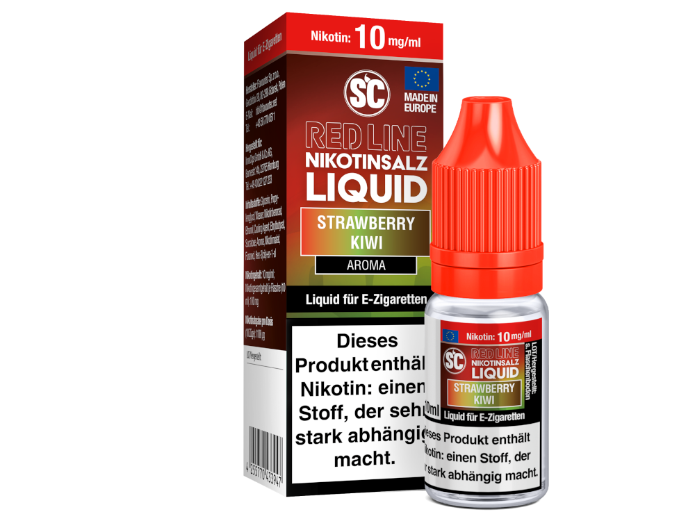 SC - Red Line - Strawberry Kiwi - Nikotinsalz Liquid - 10 mg/ml