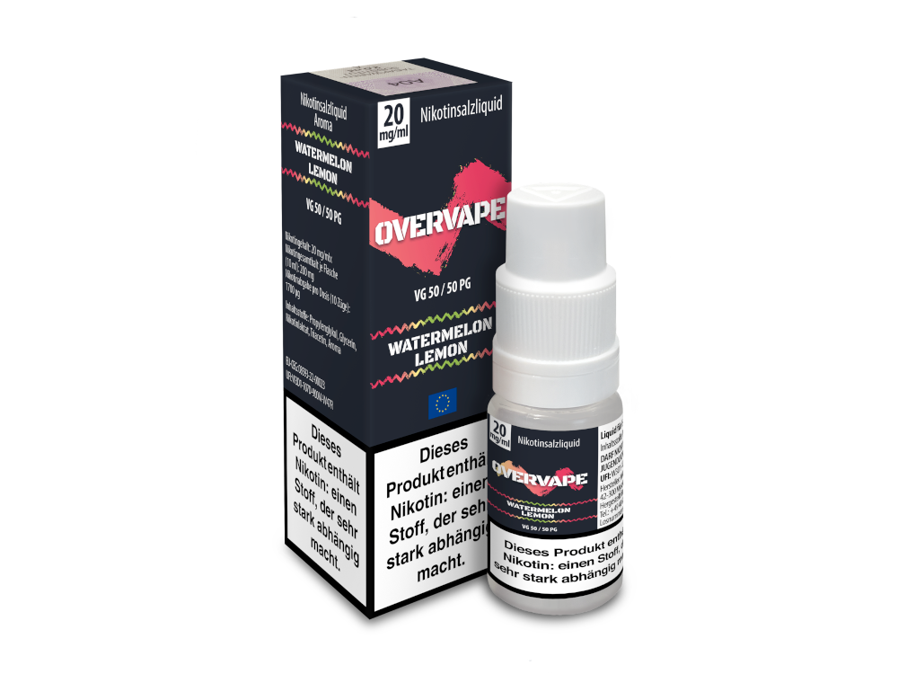 Overvape - Nikotinsalz Liquid - Watermelon Lemon - 20 mg/ml