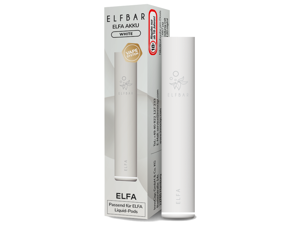 Elfbar - Elfa Akku 500 mAh - White
