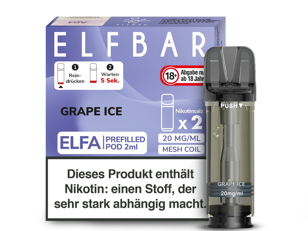 Elfbar Elfa Pod 20 mg/ml - Prefilled - Grape Ice