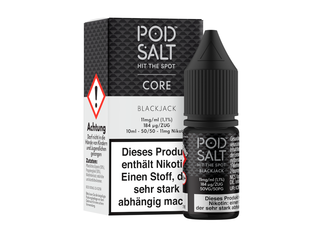 Pod Salt Core - Nikotinsalz Liquid - Blackjack - 11 mg/ml