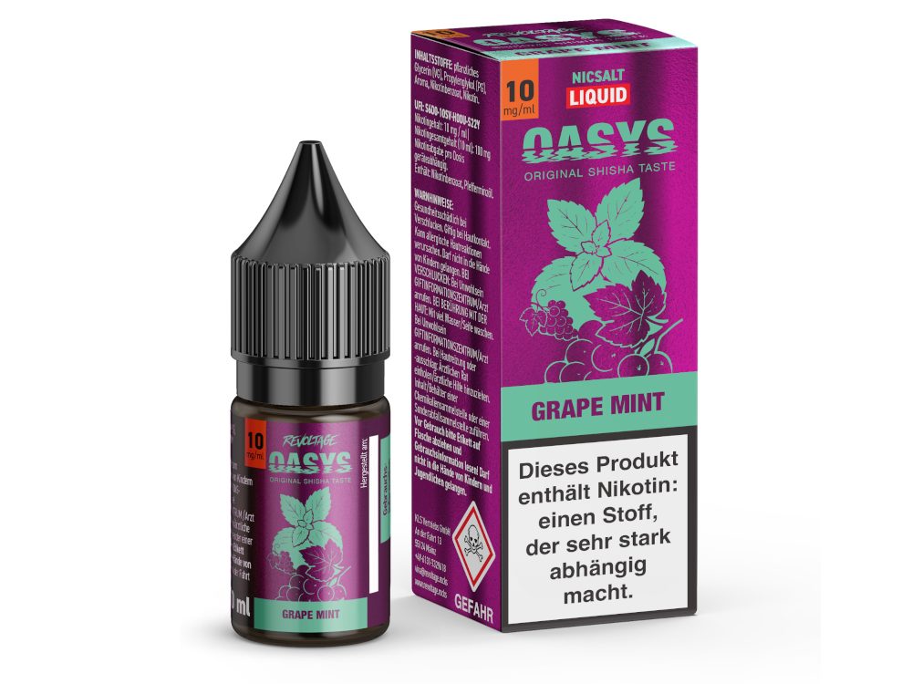Revoltage OASYS - Hybrid Nikotinsalz Liquid - Grape Mint - 10 mg/ml