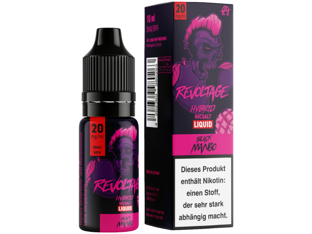 Revoltage - Tobacco Gold - Hybrid Nikotinsalz Liquid - Black Mango - 20 mg/ml
