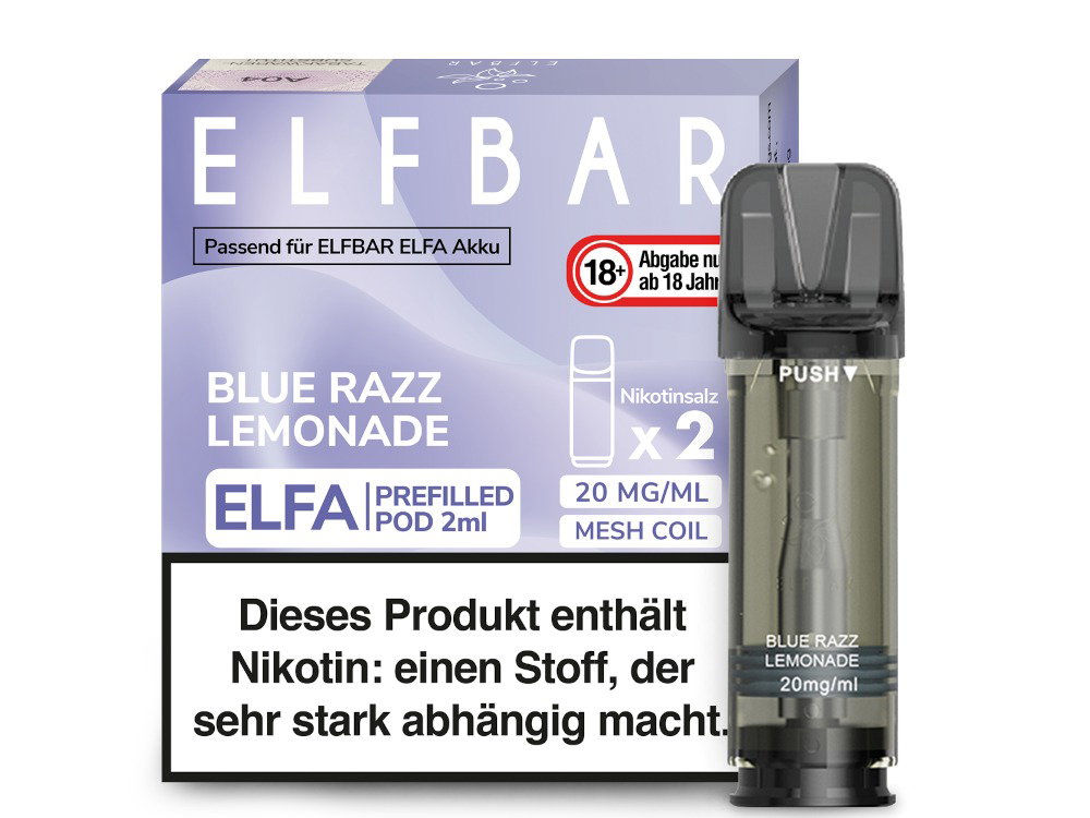 Elfbar Elfa Pod 20 mg/ml - Prefilled - Blue Razz Lemonade