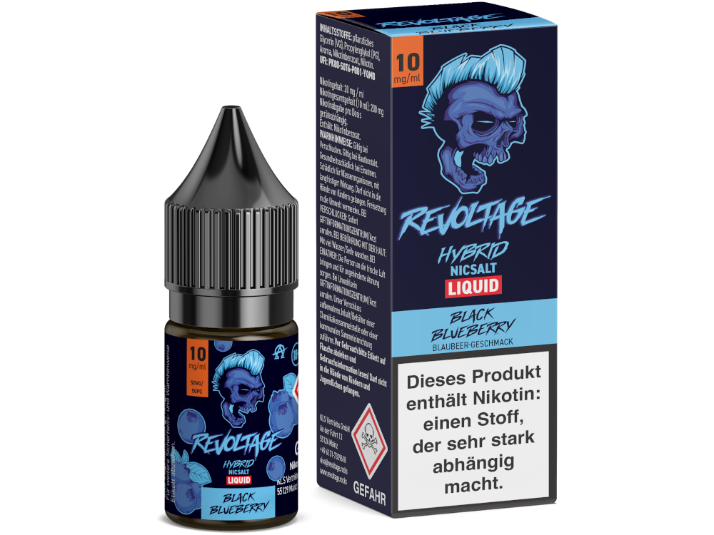 Revoltage - Hybrid Nikotinsalz Liquid - Black Blueberry - 10 mg/ml
