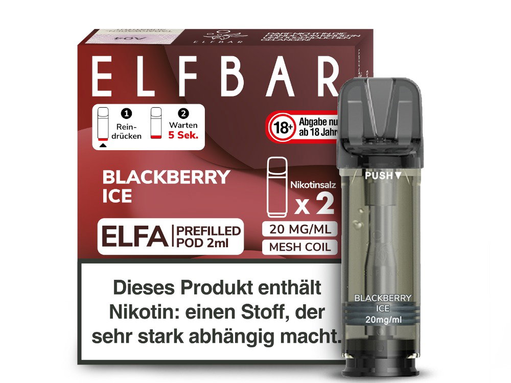 Elfbar Elfa Pod 20 mg/ml - Prefilled - Blackberry Ice
