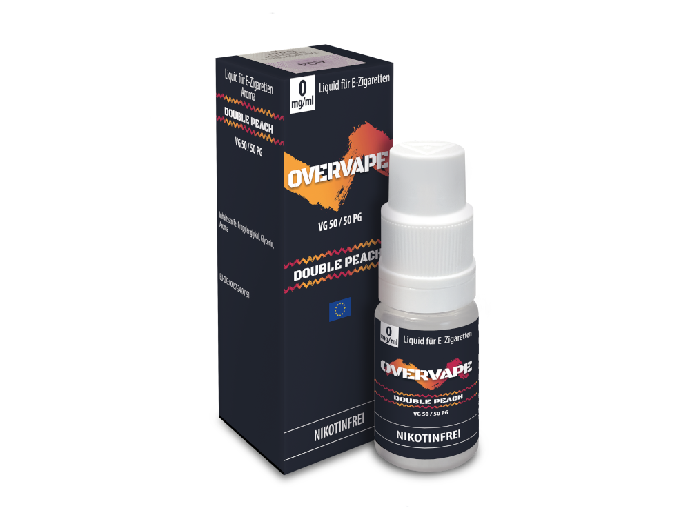 Overvape - Double Peach - Nikotinsalz Liquid 0 mg/ml