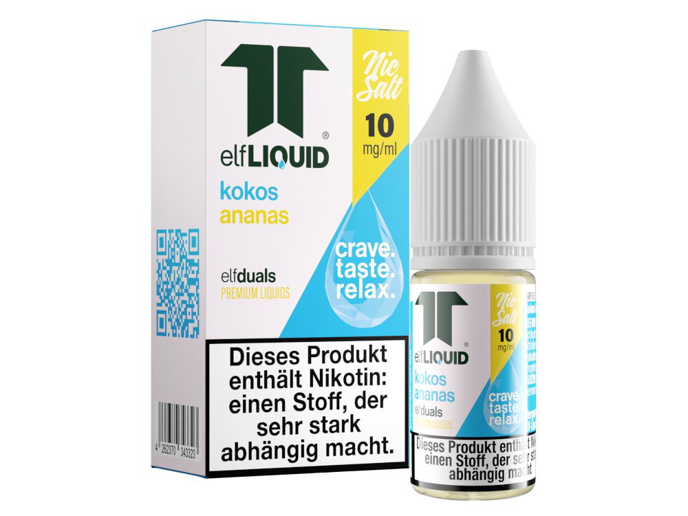 Elf-Liquid - Dual - Nikotinsalz Liquid 10 mg/ml - Kokos-Ananas