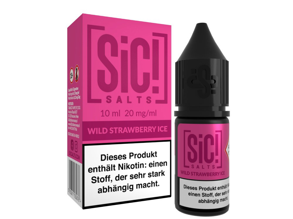 SiC! Salts - Nikotinsalz Liquid - Wild Strawberry Ice - 20 mg/ml