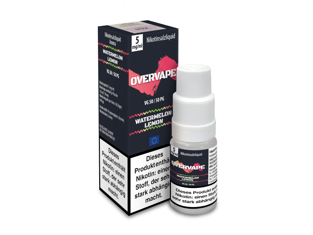Overvape - Watermelon Lemon - Nikotinsalz Liquid 5 mg/ml