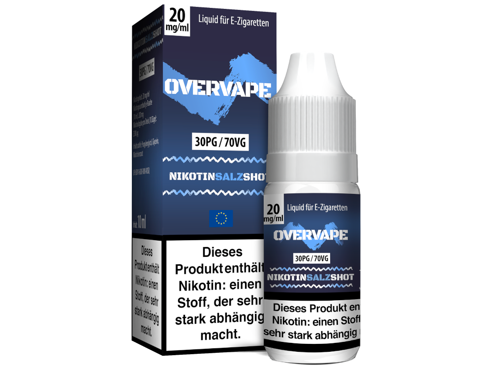 Overvape - Nikotinsalz Shot - 30PG / 70VG - 20 mg/ml