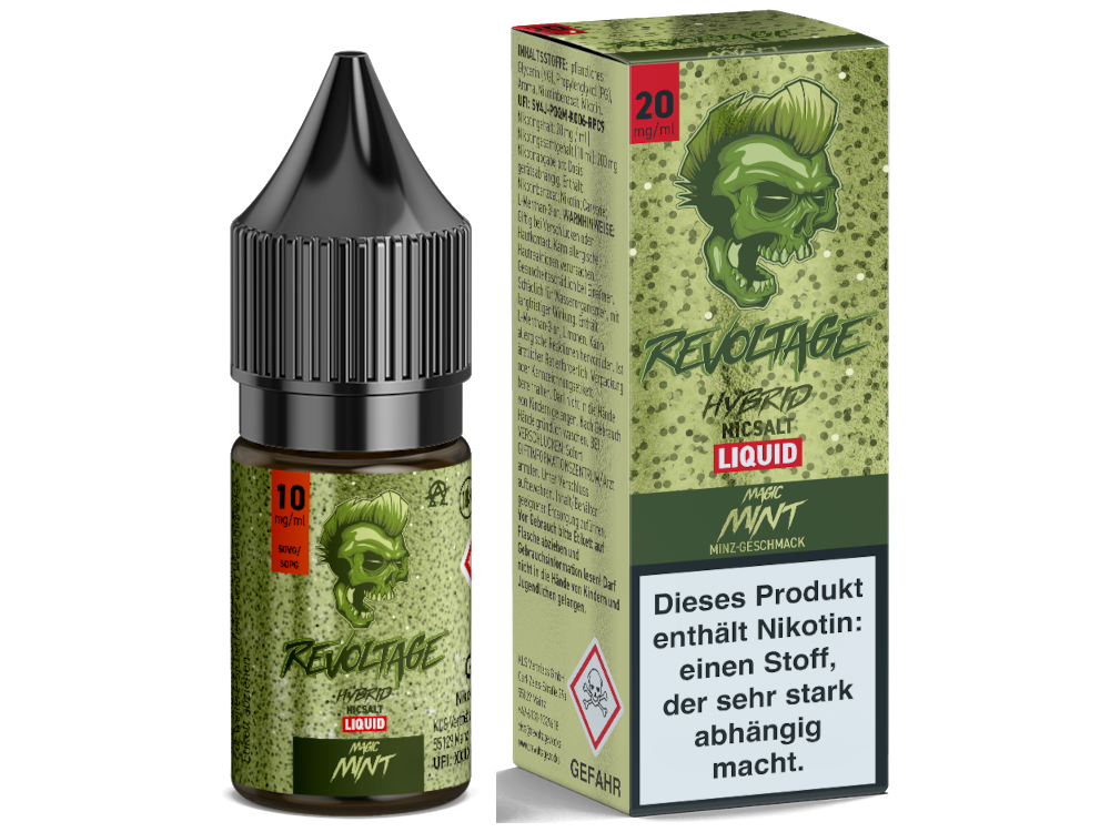 Revoltage - Tobacco Gold - Hybrid Nikotinsalz Liquid - Magic Mint - 20 mg/ml
