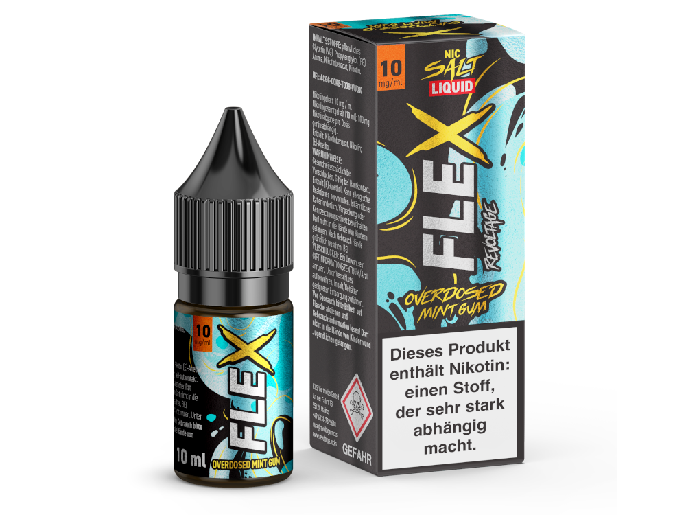 Revoltage - FLEX Nikotinsalz Liquid - Mint Gum - 10 mg/ml