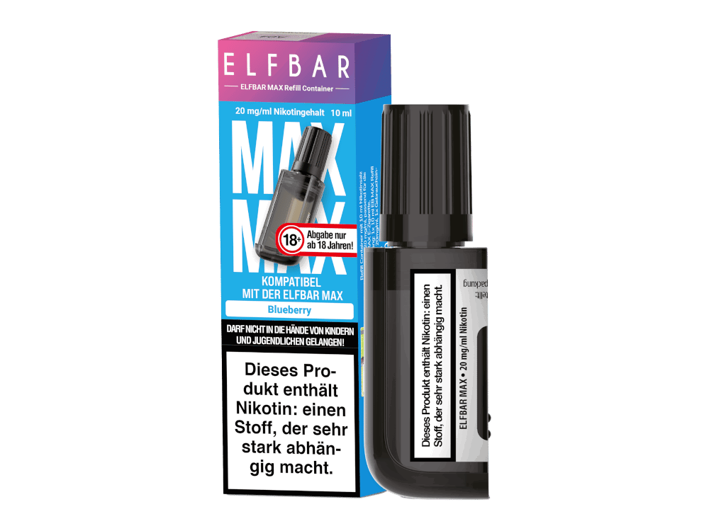 Elfbar - Max Refill Container - Prefilled - Blueberry - 20 mg/ml
