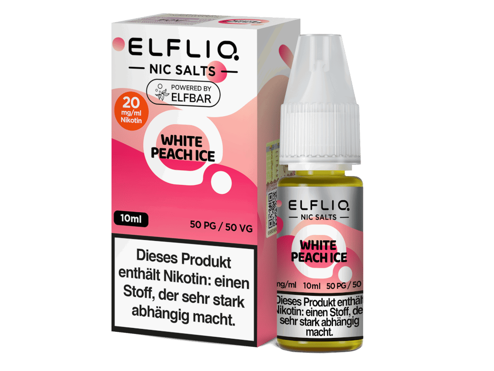 ELFLIQ - White Peach Ice - Nikotinsalz Liquid