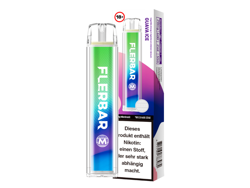 Flerbar - M Einweg E-Zigarette - Prefilled - Guava Ice - 20 mg/ml