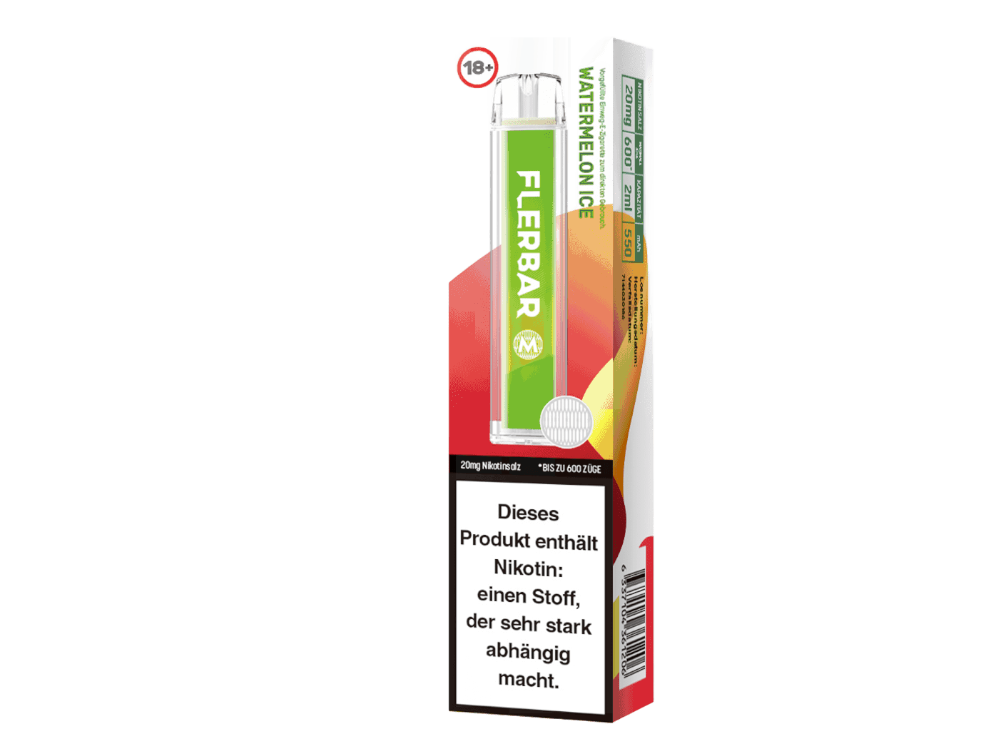 Flerbar - M Einweg E-Zigarette - Prefilled - Watermelon Ice - 20 mg/ml