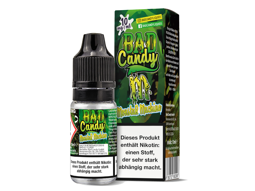 Bad Candy Liquids - Monstar Machine - Nikotinsalz Liquid - 10 mg/ml