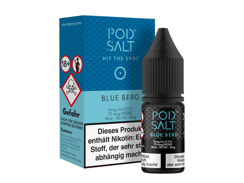 Pod Salt - Blue Berg - Nikotinsalz Liquid - 11 mg/ml