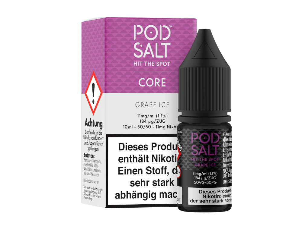 Pod Salt Core - Nikotinsalz Liquid - Grape Ice - 11 mg/ml