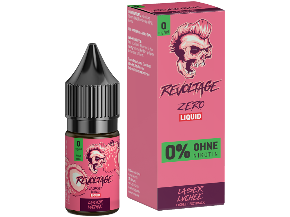 Revoltage - Hybrid Nikotinsalz Liquid - Laser Lychee - 0 mg/ml