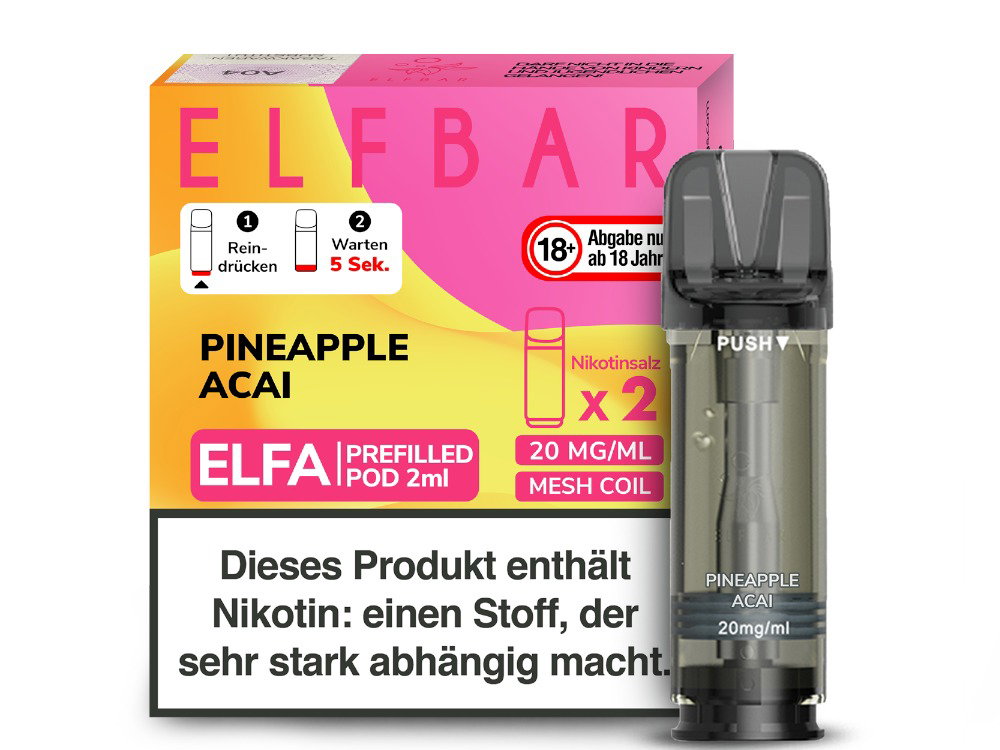 Elfbar Elfa Pod 20 mg/ml - Prefilled - Pineapple Acai