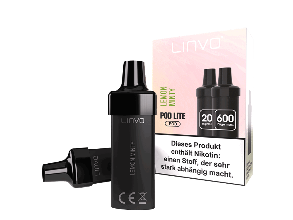 Linvo - Pod Lite Cartridge Lemon Minty 20 mg/ml (2 Stück pro Packung) 10er Packung