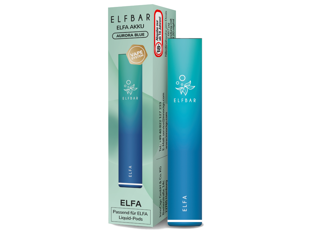ELFBAR ELFA Akku 500 mAh | Basisgerät ELFBAR ELFA Akku 500 mAh | Basisgerät