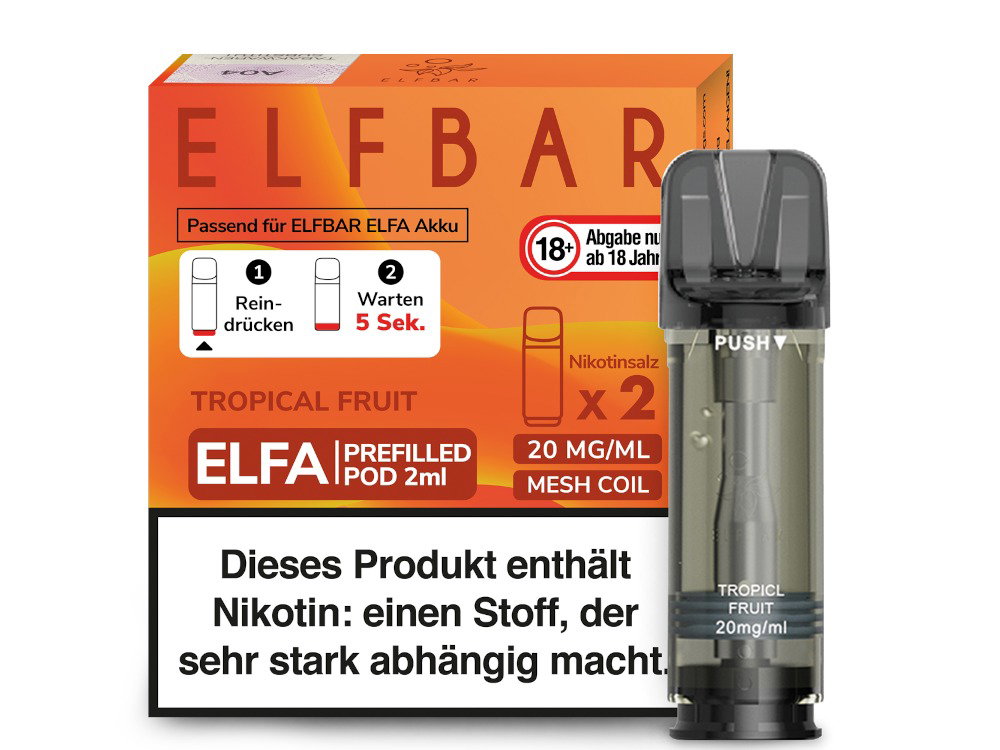 Elfbar Elfa Pod 20 mg/ml - Prefilled - Tropical Fruit