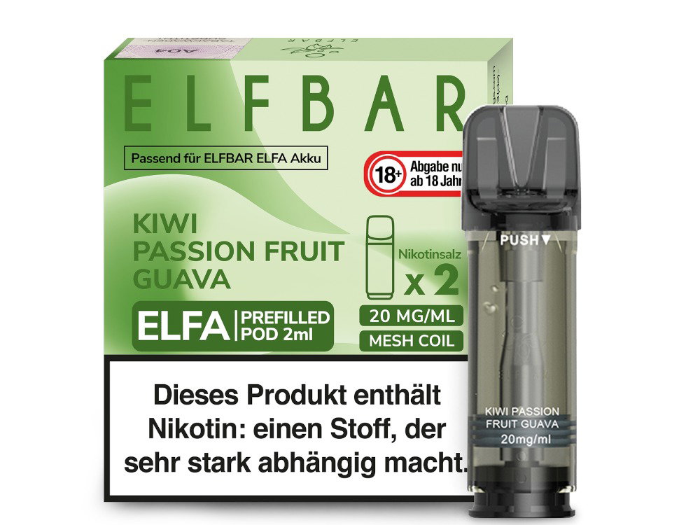 Elfbar Elfa Pod 20 mg/ml - Prefilled - Kiwi Passion Fruit Guava
