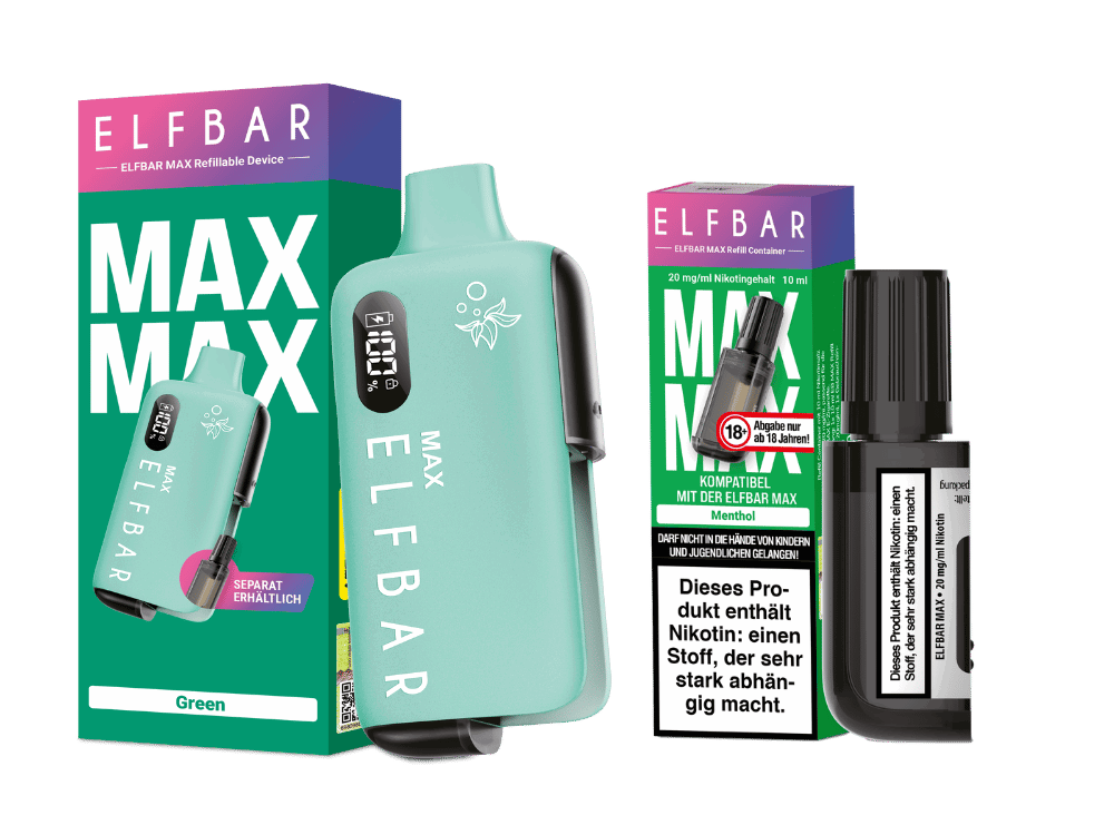 Elfbar Max Set inkl. Liquid Pod - Green - Menthol