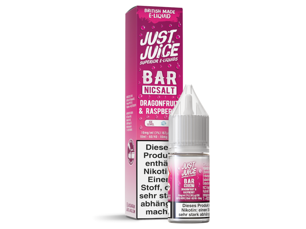 Just Juice - Bar - Dragonfruit & Raspberry - Nikotinsalz Liquid