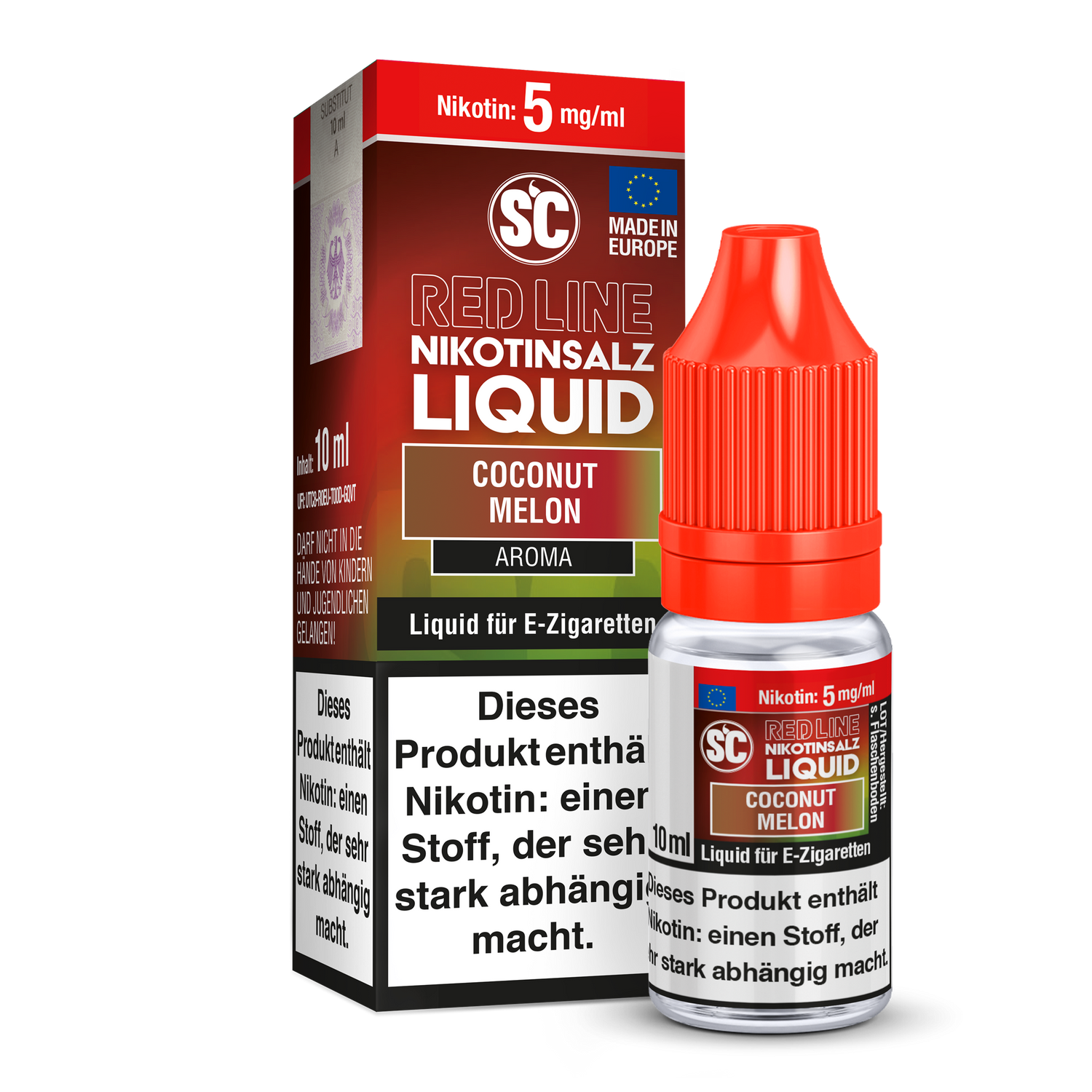 SC - Red Line - Coconut Melon - Nikotinsalz Liquid - 5 mg/ml
