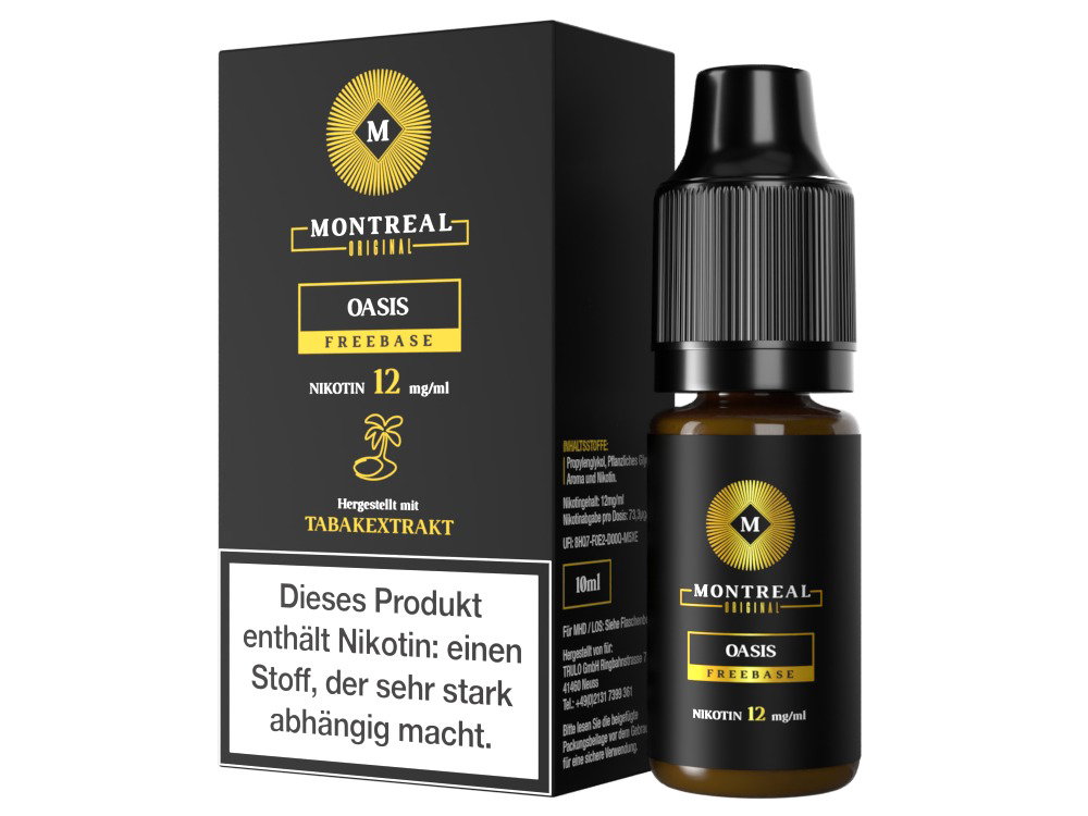 Montreal Original - E-Zigaretten Liquid - Oasis - 12 mg/ml