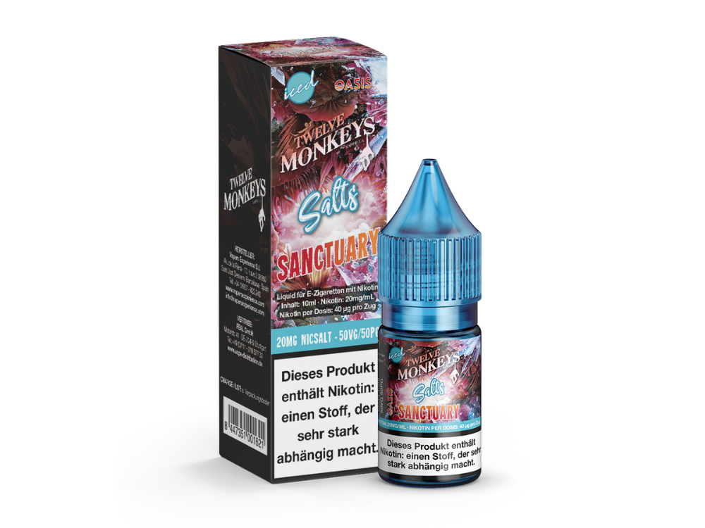 Twelve Monkeys - Iced - Nikotinsalz Liquid - Sanctuary - 20 mg/ml