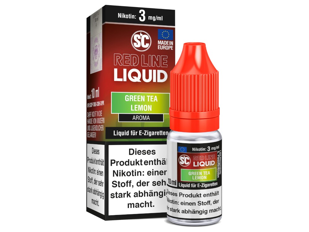 SC - Red Line Nikotin - Green Tea Lemon - 3 mg/ml