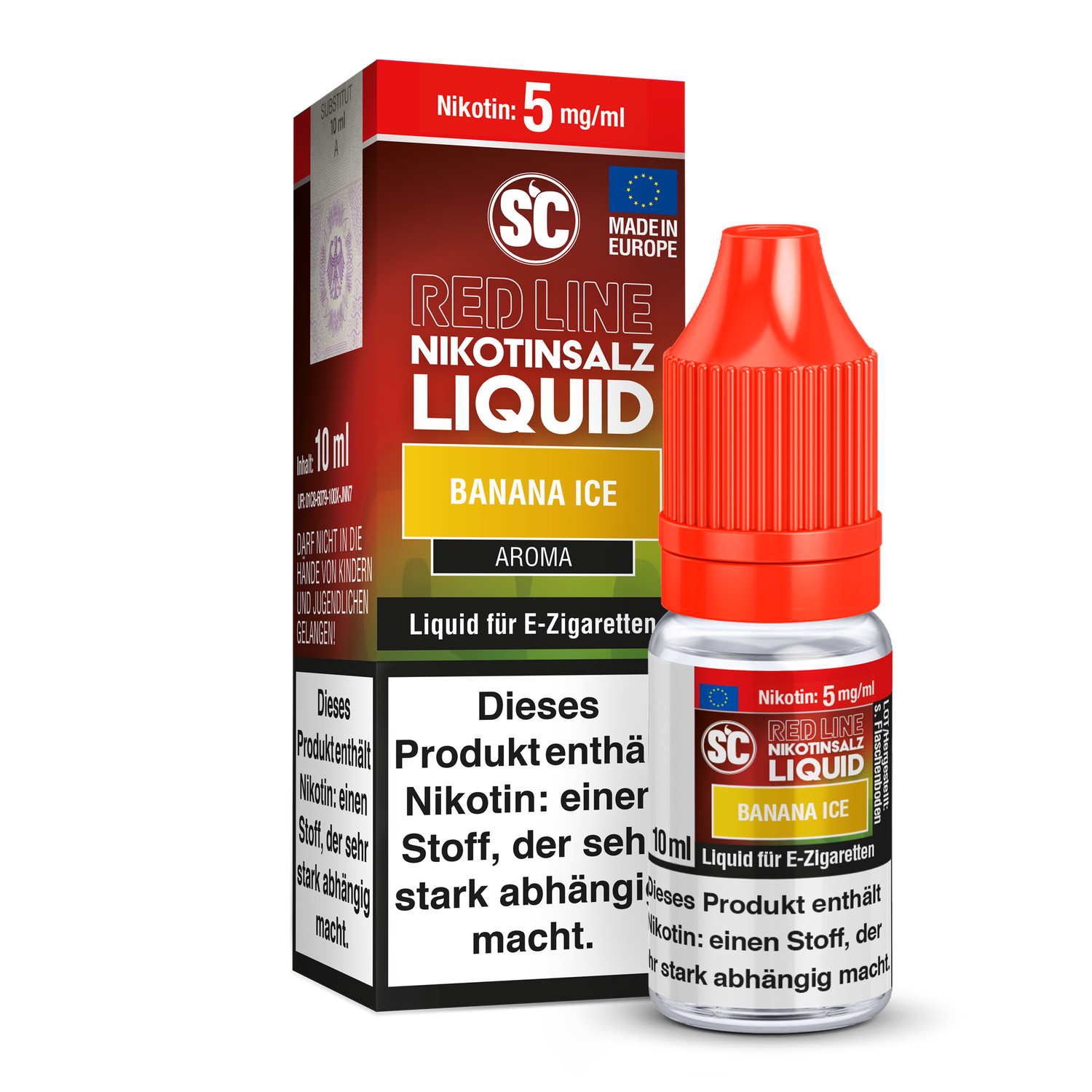 SC - Red Line - Banana Ice - Nikotinsalz Liquid - 5 mg/ml