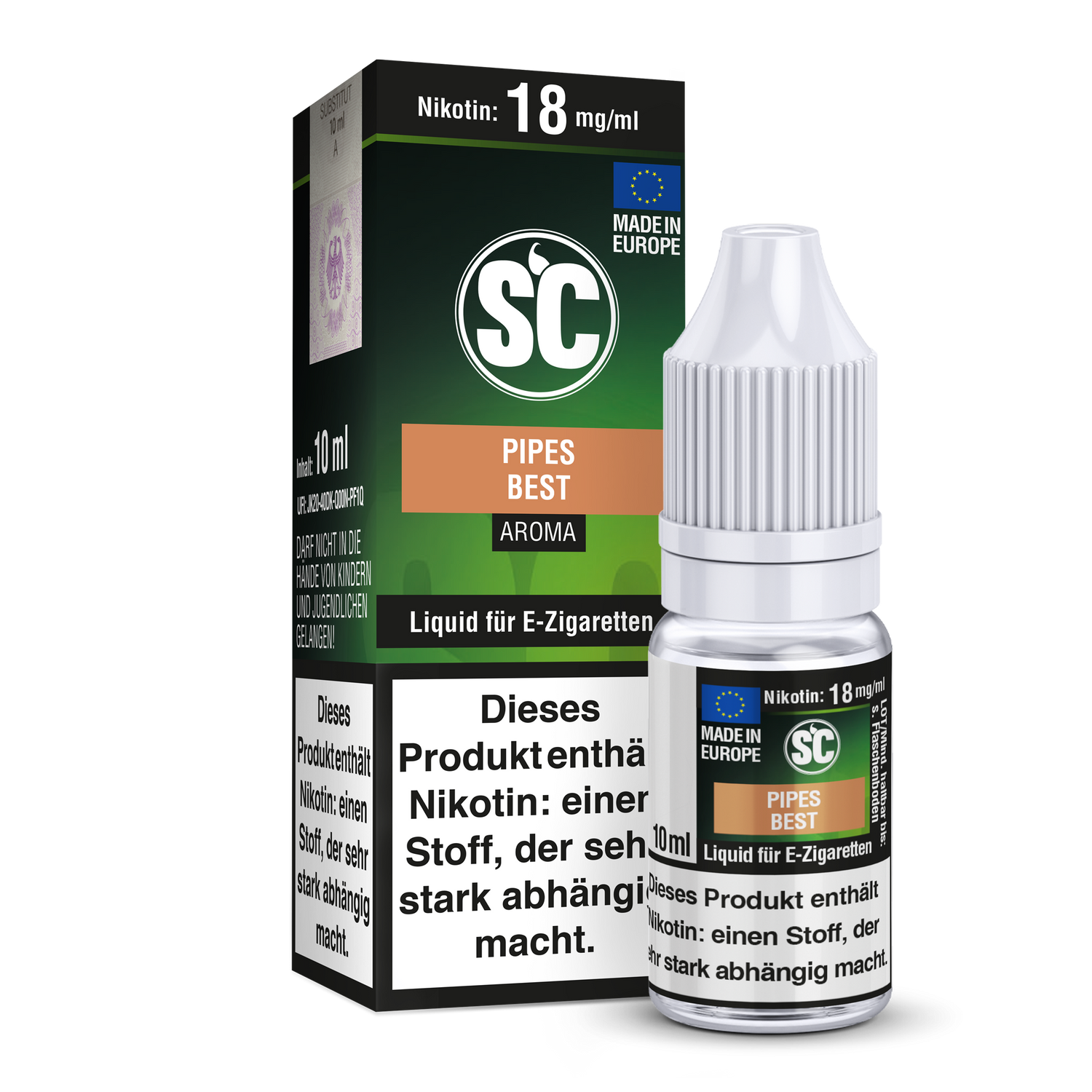 Pipes Best Tabak E-Zigaretten Liquid - 12 mg/ml